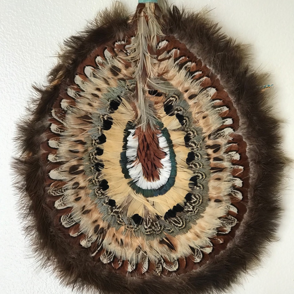 Feathered Fan - Wall Hanging